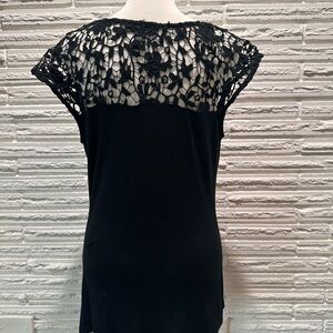 INC Elegant Crochet-Back Women's Top, Size L